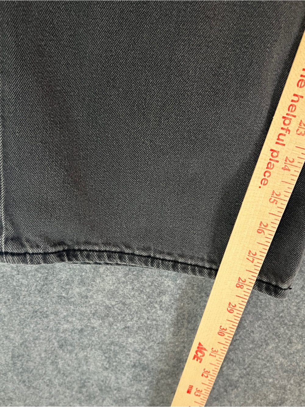 American Eagle Super High-Waisted Wide Leg Jeans Faded Black Size 2 Regular - Picture 13 of 16